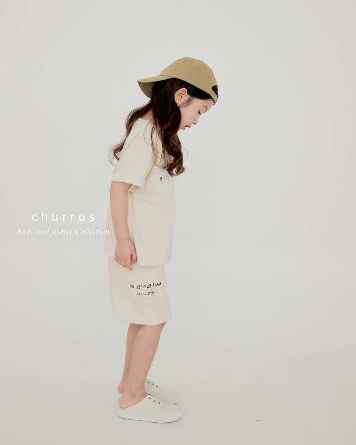 Churros - Korean Children Fashion - #childrensboutique - Stemp Lettering Tee - 10