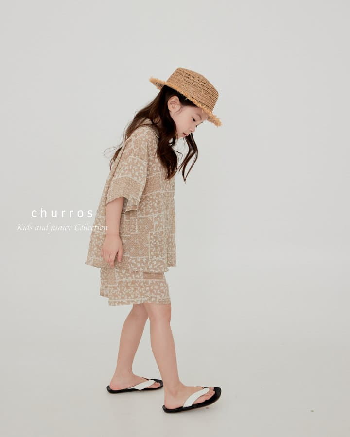 Churros - Korean Children Fashion - #childrensboutique - Sahara Top Bottom Set - 3