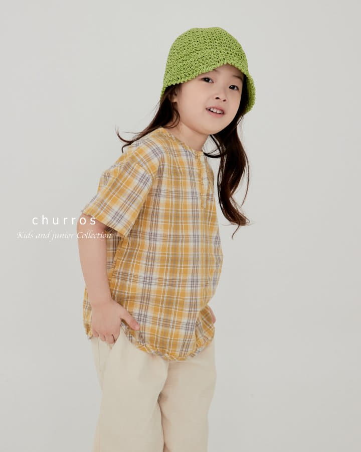 Churros - Korean Children Fashion - #designkidswear - Bice Check Shirt - 3