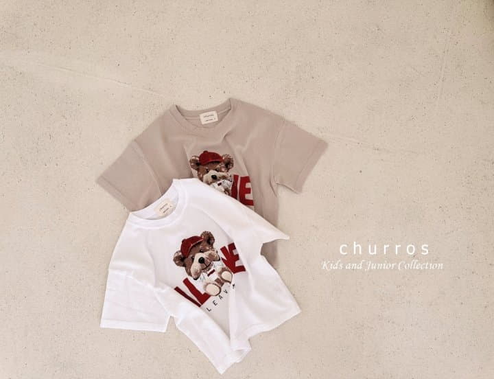 Churros - Korean Children Fashion - #designkidswear - Leafave Bear Tee