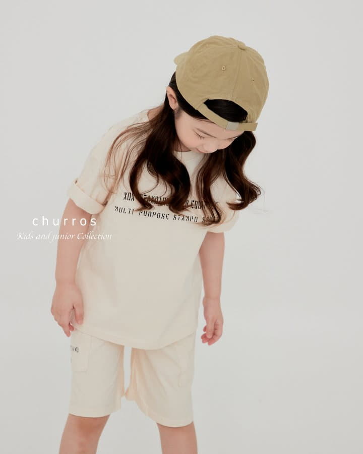 Churros - Korean Children Fashion - #designkidswear - Stemp Lettering Tee - 11