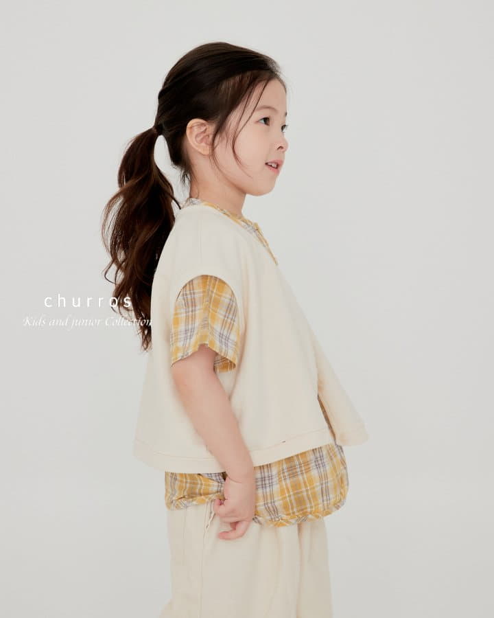 Churros - Korean Children Fashion - #designkidswear - Overfit Vest - 12