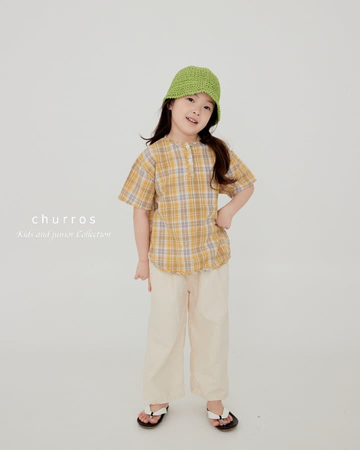 Churros - Korean Children Fashion - #designkidswear - Bice Check Shirt - 4