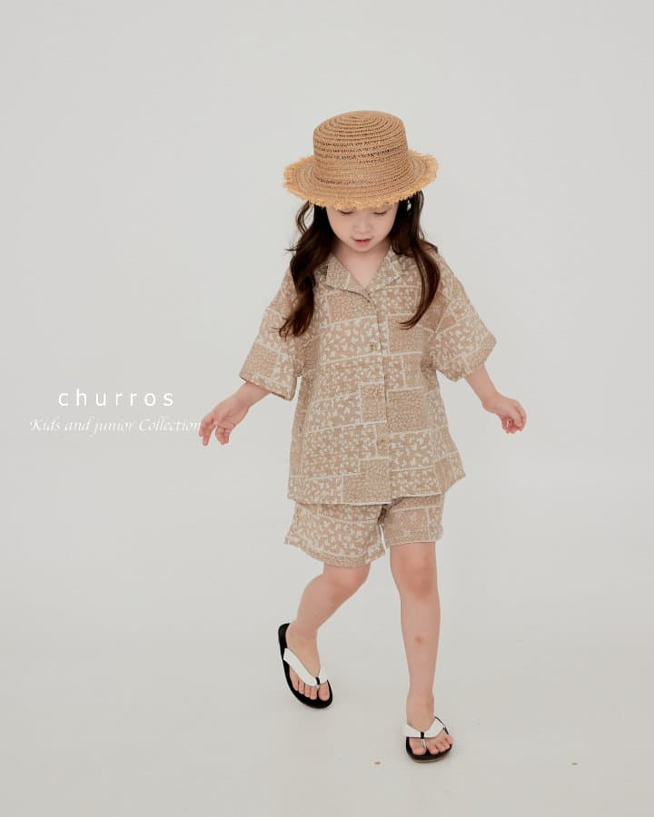 Churros - Korean Children Fashion - #discoveringself - Sahara Top Bottom Set - 5