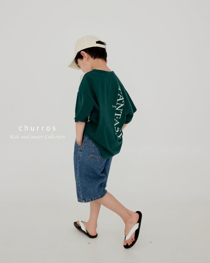 Churros - Korean Children Fashion - #discoveringself - Denim Banding Shorts - 4