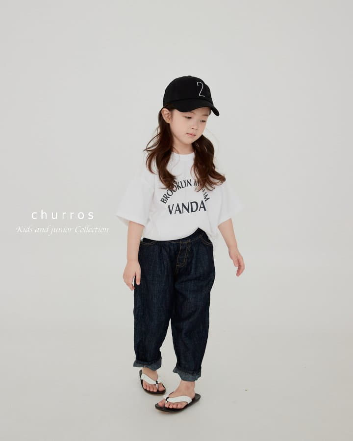 Churros - Korean Children Fashion - #fashionkids - Linen Denim Unbal Pants - 9