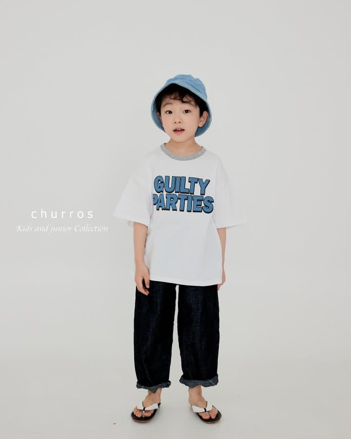 Churros - Korean Children Fashion - #kidsshorts - Parties Piping Tee - 2