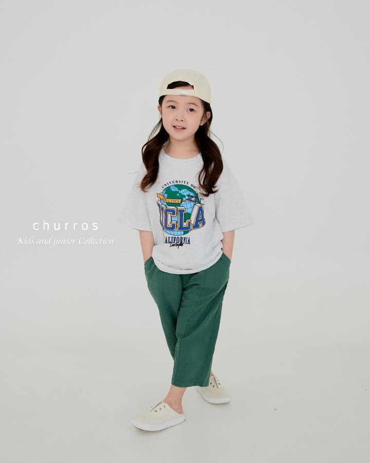 Churros - Korean Children Fashion - #kidsshorts - UCLA Paint Tee - 9