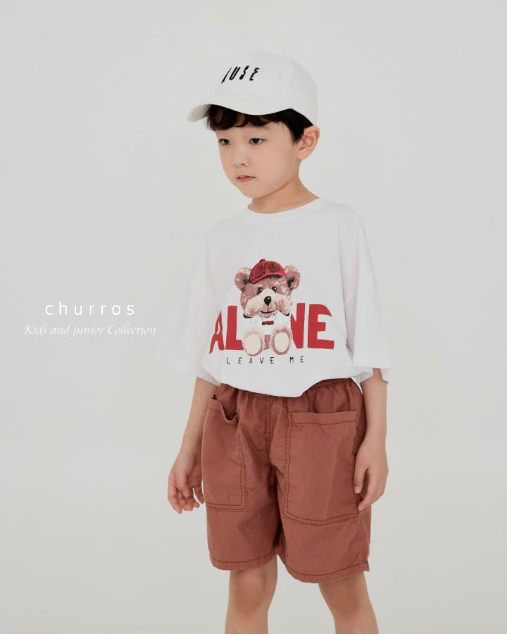 Churros - Korean Children Fashion - #kidsstore - Leafave Bear Tee - 5