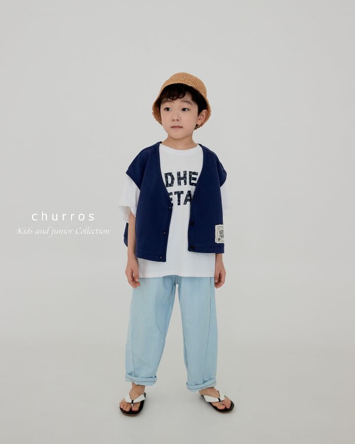 Churros - Korean Children Fashion - #kidsstore - Overfit Vest - 2