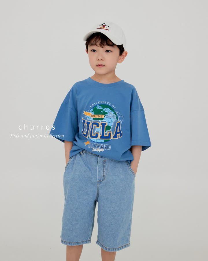 Churros - Korean Children Fashion - #kidzfashiontrend - Denim Banding Shorts - 7