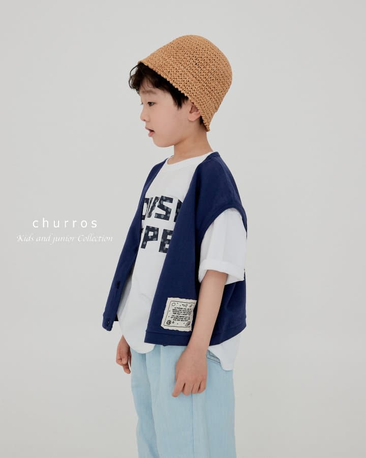 Churros - Korean Children Fashion - #kidzfashiontrend - Overfit Vest - 3
