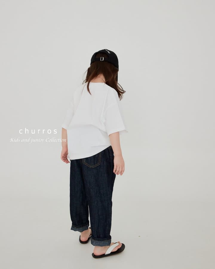 Churros - Korean Children Fashion - #kidzfashiontrend - Linen Denim Unbal Pants - 12