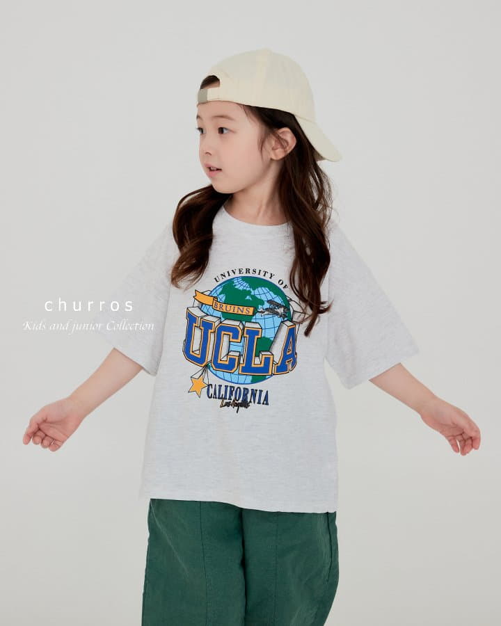 Churros - Korean Children Fashion - #kidzfashiontrend - UCLA Paint Tee - 11