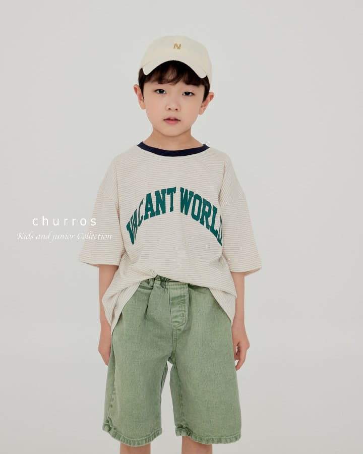 Churros - Korean Children Fashion - #littlefashionista - World Stripes Tee - 11
