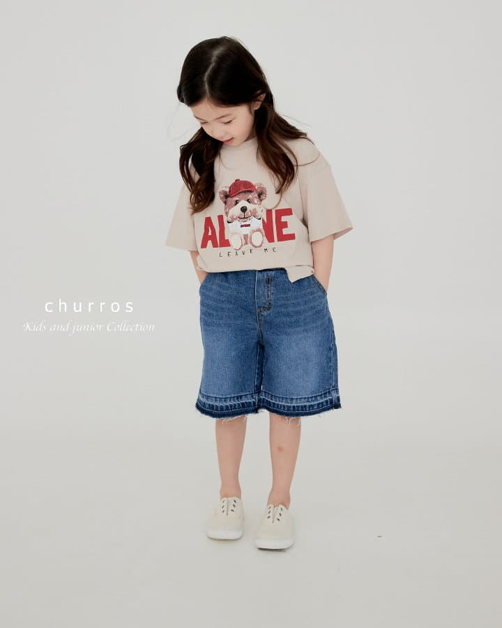 Churros - Korean Children Fashion - #littlefashionista - Leafave Bear Tee - 8