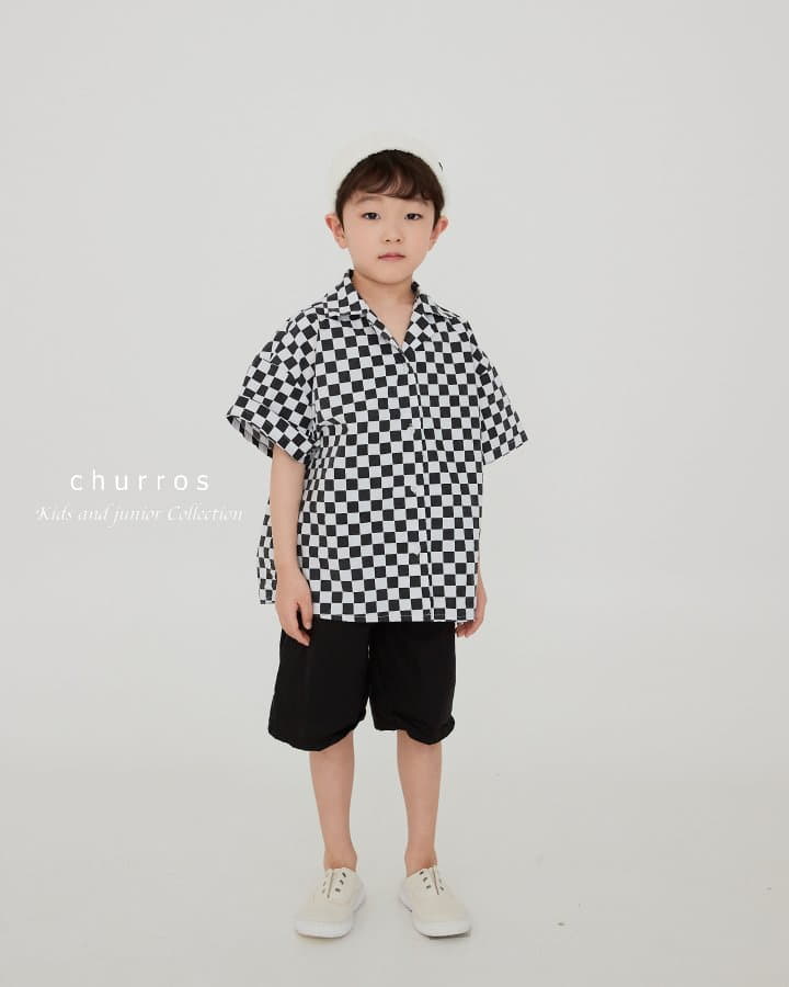 Churros - Korean Children Fashion - #littlefashionista - Check Summer Shirt - 3