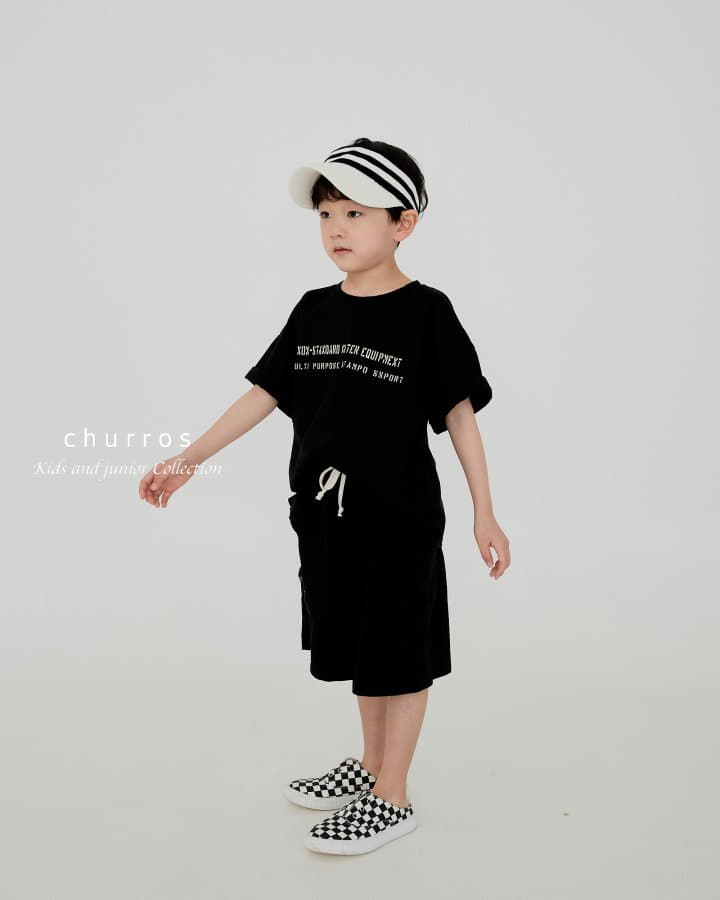 Churros - Korean Children Fashion - #littlefashionista - Stemp Lettering Tee - 2