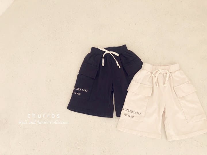Churros - Korean Children Fashion - #littlefashionista - Big Pocket Cargo Shorts
