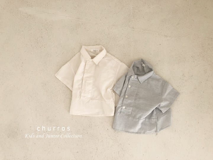 Churros - Korean Children Fashion - #littlefashionista - Double Button Shirt