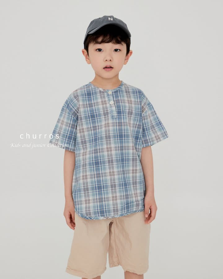 Churros - Korean Children Fashion - #magicofchildhood - Bice Check Shirt - 11
