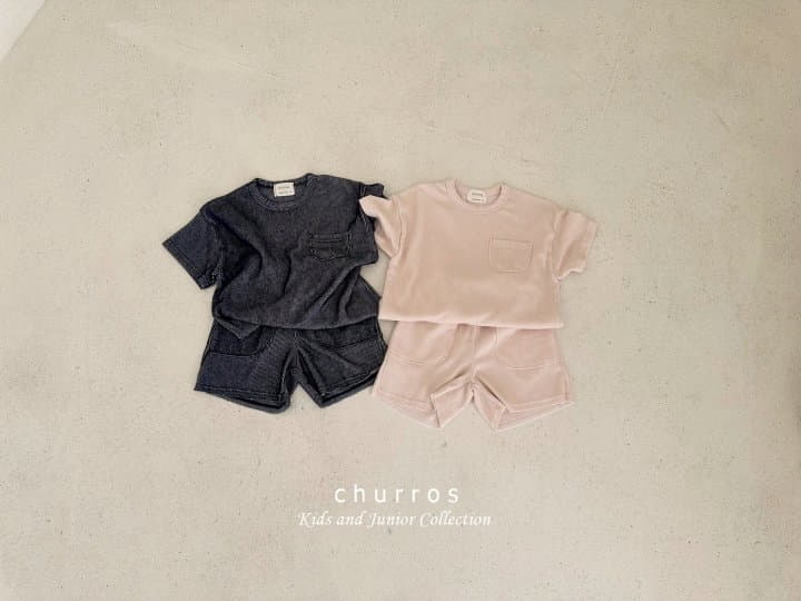 Churros - Korean Children Fashion - #magicofchildhood - Easy Look Rib Top Bottom Set - 7