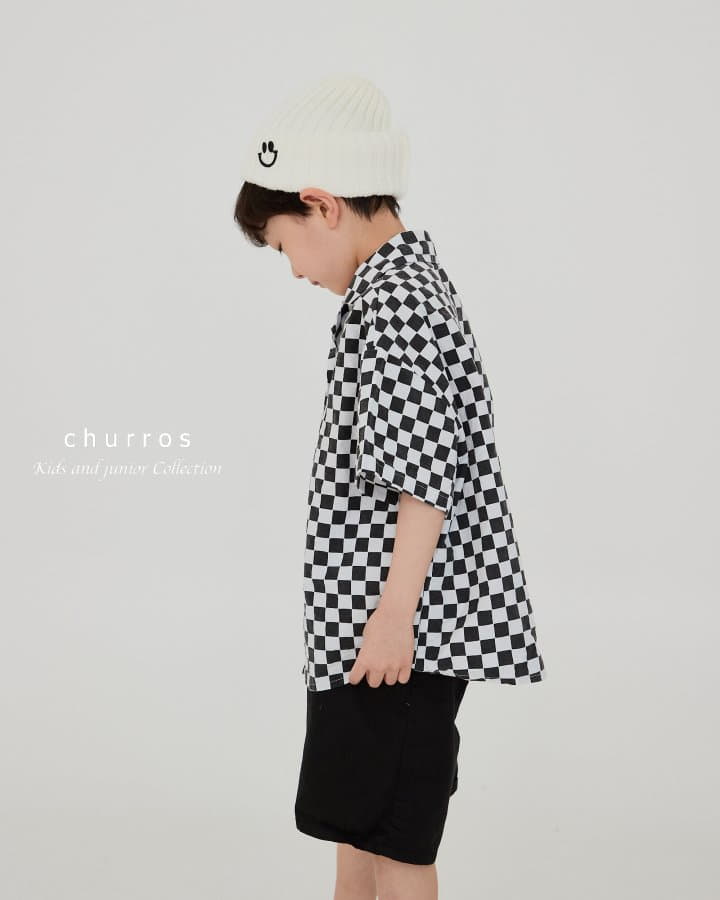 Churros - Korean Children Fashion - #littlefashionista - Check Summer Shirt - 4