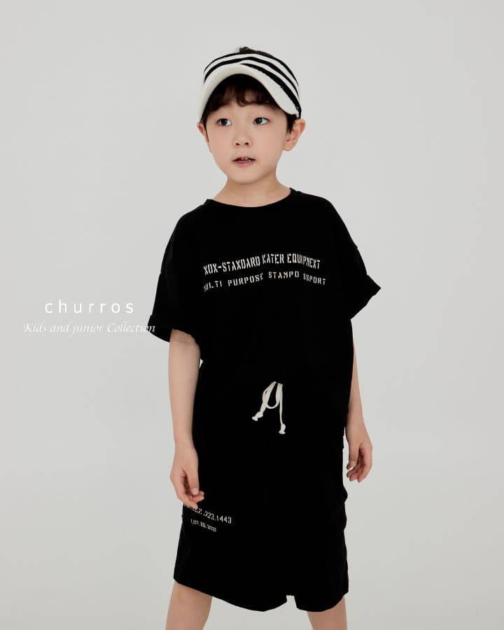Churros - Korean Children Fashion - #magicofchildhood - Stemp Lettering Tee - 3