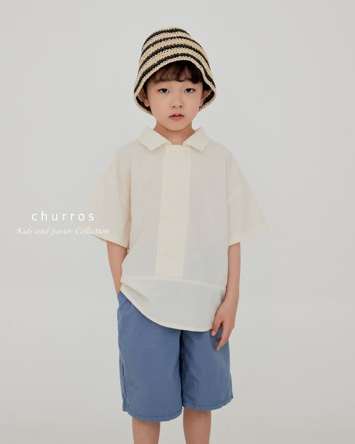 Churros - Korean Children Fashion - #magicofchildhood - Double Button Shirt - 2