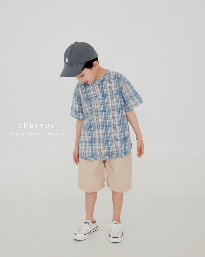 Churros - Korean Children Fashion - #minifashionista - Bice Check Shirt - 12