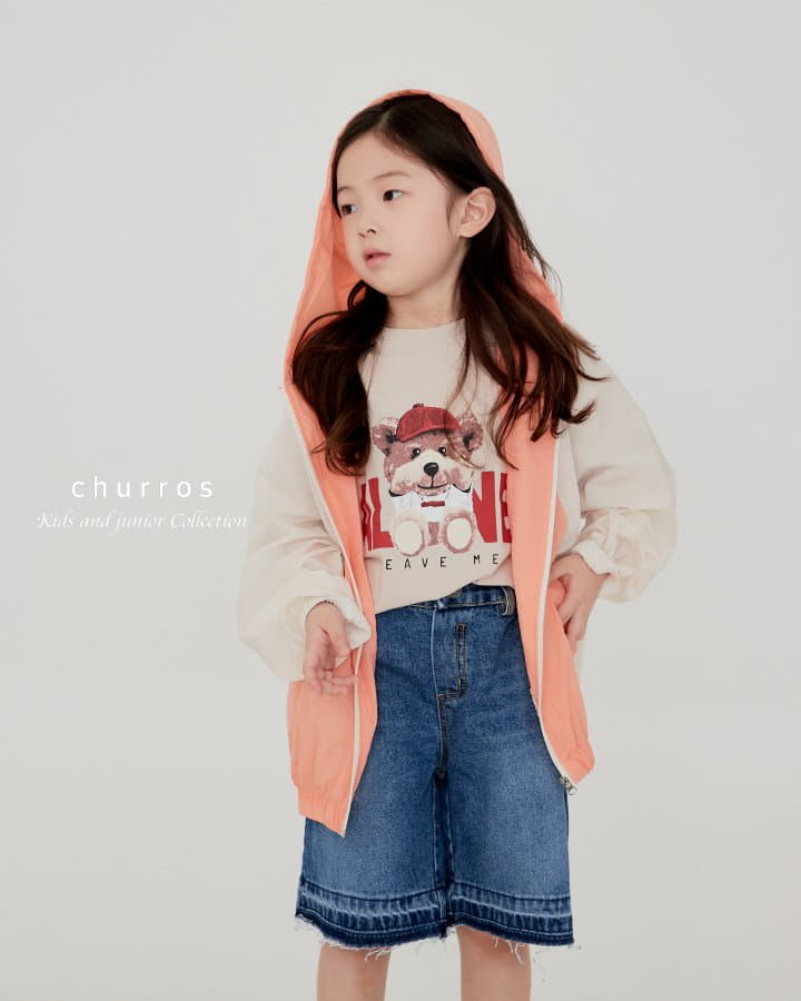 Churros - Korean Children Fashion - #minifashionista - Leafave Bear Tee - 10