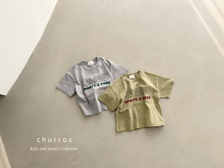 Churros - Korean Children Fashion - #minifashionista - Star About Tee - 7
