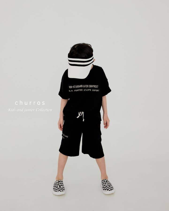 Churros - Korean Children Fashion - #magicofchildhood - Stemp Lettering Tee - 4