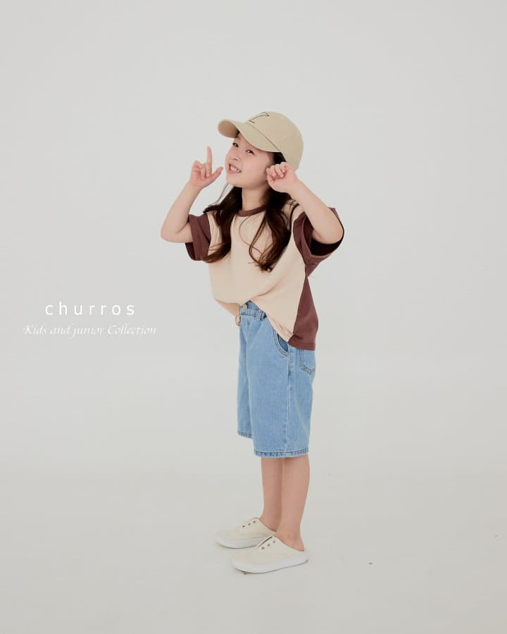 Churros - Korean Children Fashion - #minifashionista - Denim Banding Shorts - 11