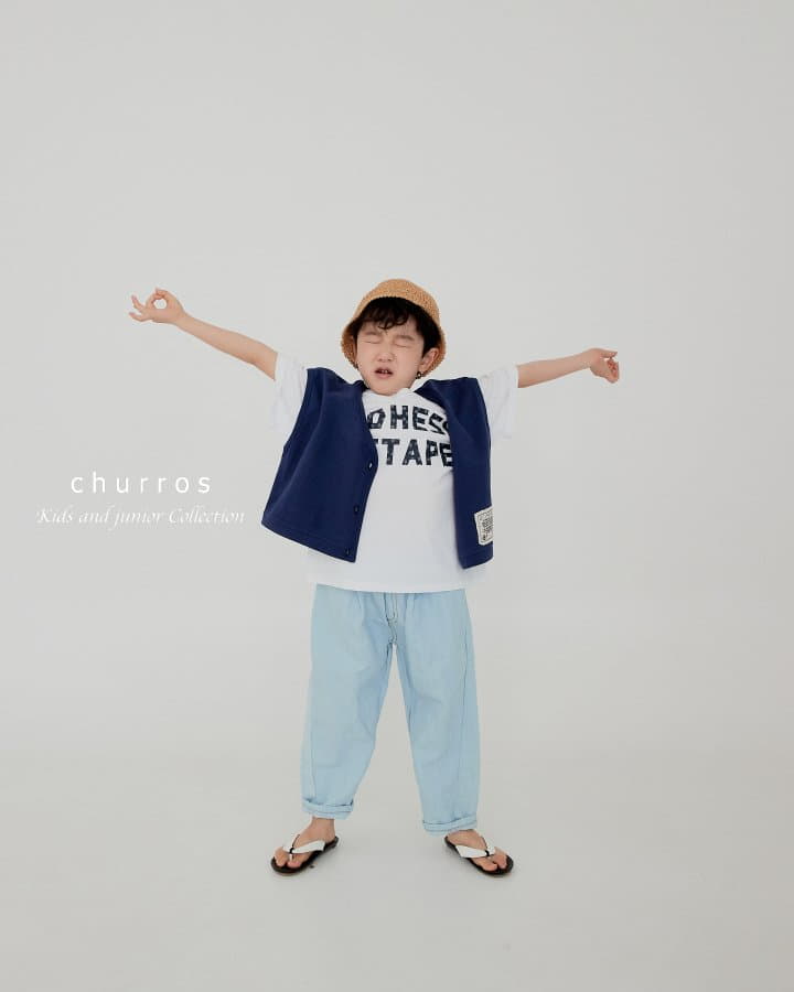 Churros - Korean Children Fashion - #minifashionista - Overfit Vest - 7