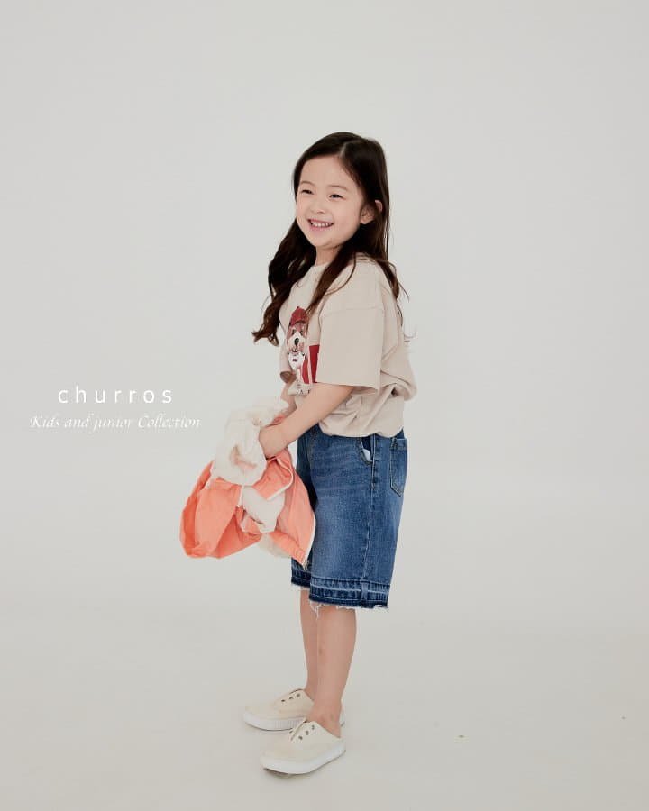 Churros - Korean Children Fashion - #prettylittlegirls - Leafave Bear Tee - 11