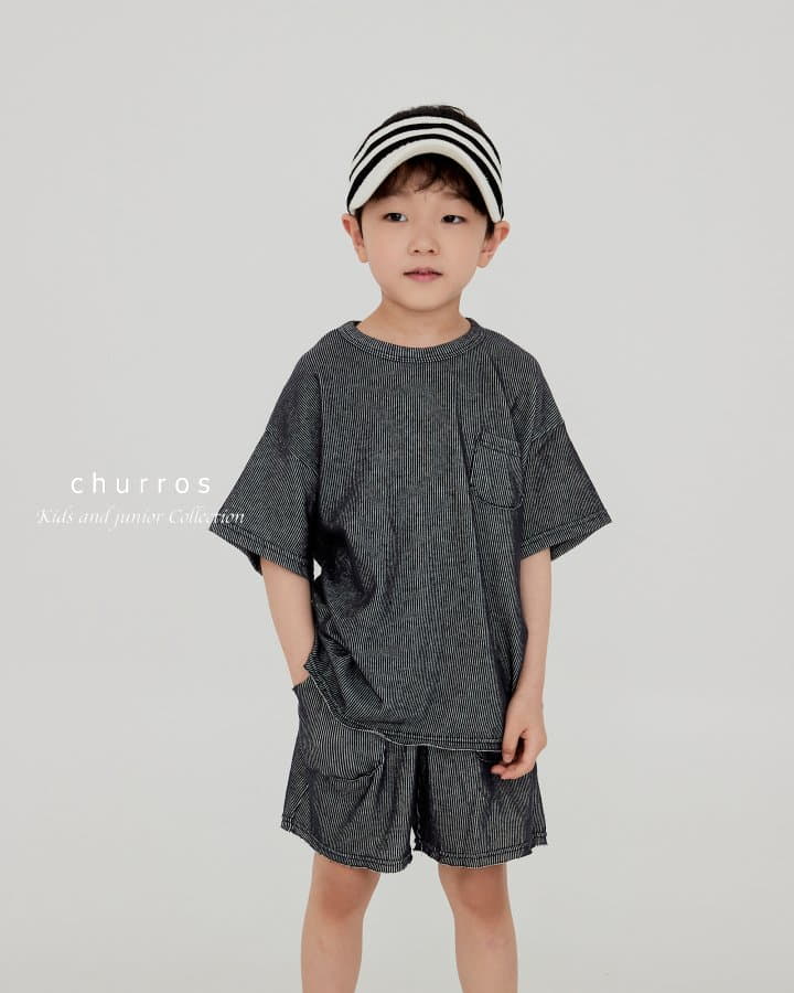 Churros - Korean Children Fashion - #prettylittlegirls - Easy Look Rib Top Bottom Set - 9