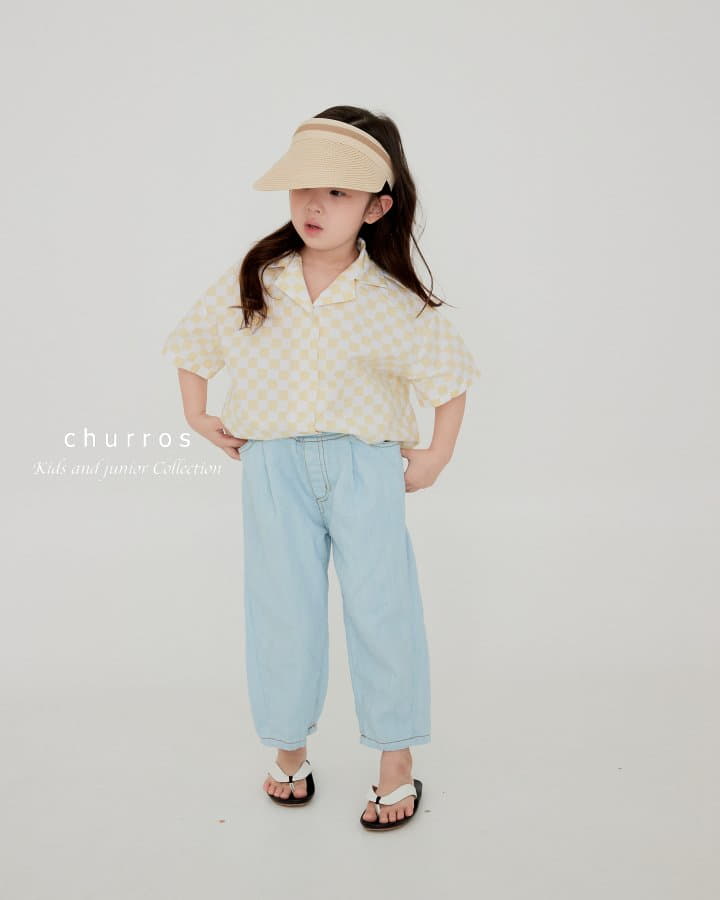 Churros - Korean Children Fashion - #stylishchildhood - Check Summer Shirt - 9