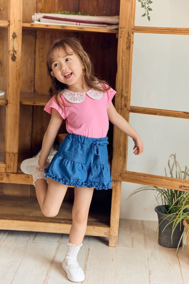 Coco Ribbon - Korean Children Fashion - #discoveringself - Collar Tee - 5