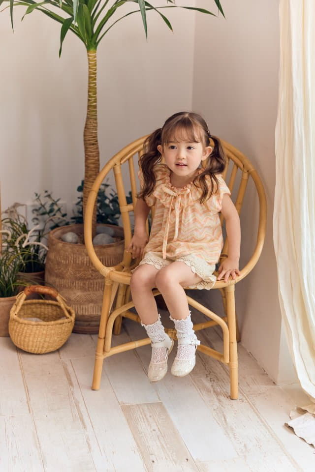 Coco Ribbon - Korean Children Fashion - #fashionkids - Wave Blouse - 8