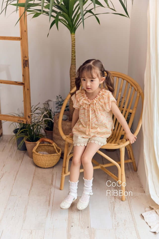 Coco Ribbon - Korean Children Fashion - #kidsshorts - Wave Blouse - 9