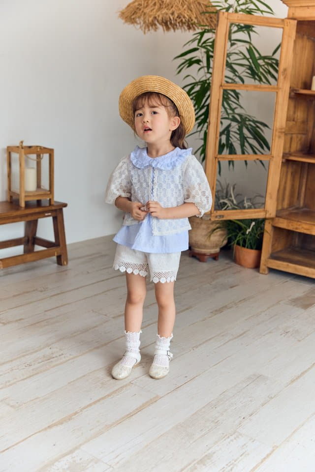 Coco Ribbon - Korean Children Fashion - #kidsshorts - Lace Cardigan - 3