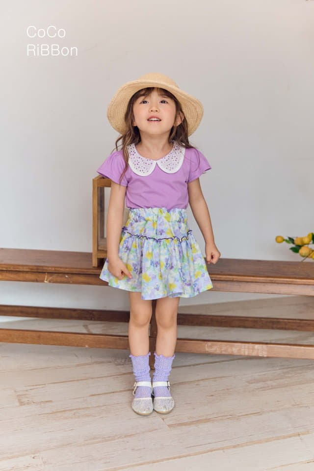 Coco Ribbon - Korean Children Fashion - #kidsstore - Collar Tee - 8