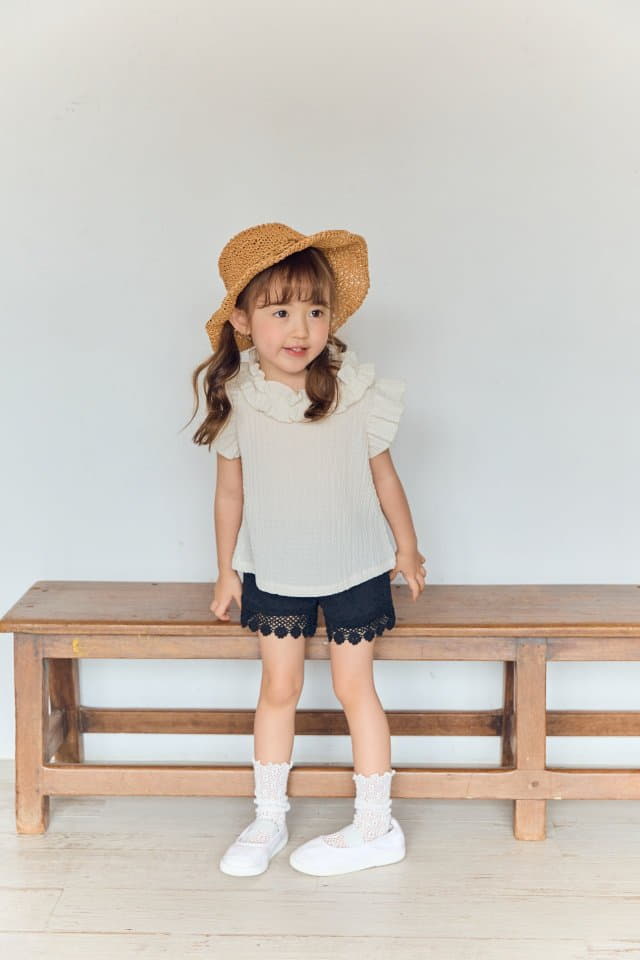 Coco Ribbon - Korean Children Fashion - #minifashionista - Embo Blouse - 4