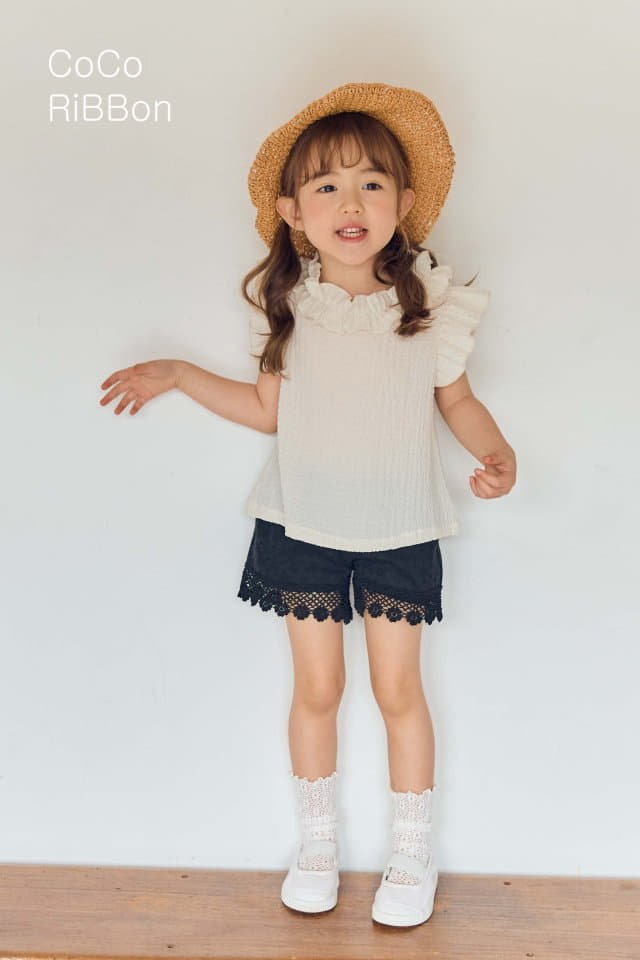 Coco Ribbon - Korean Children Fashion - #stylishchildhood - Embo Blouse - 7