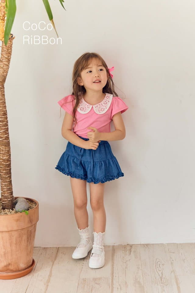 Coco Ribbon - Korean Children Fashion - #stylishchildhood - Collar Tee