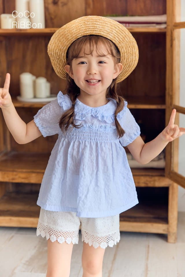 Coco Ribbon - Korean Children Fashion - #stylishchildhood - Elly Collar Blouse - 12