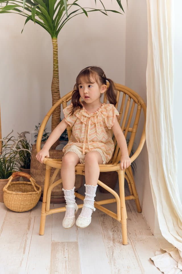 Coco Ribbon - Korean Children Fashion - #toddlerclothing - Wave Blouse - 2