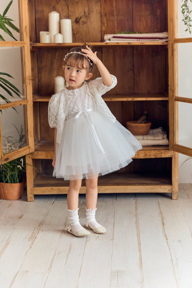 Coco Ribbon - Korean Children Fashion - #toddlerclothing - Lace Cardigan - 12