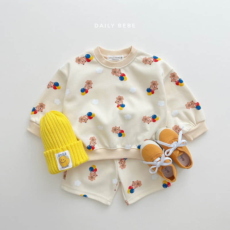 Daily Bebe - Korean Children Fashion - #childofig - Balloon Bear Rabbit Top Bottom Set